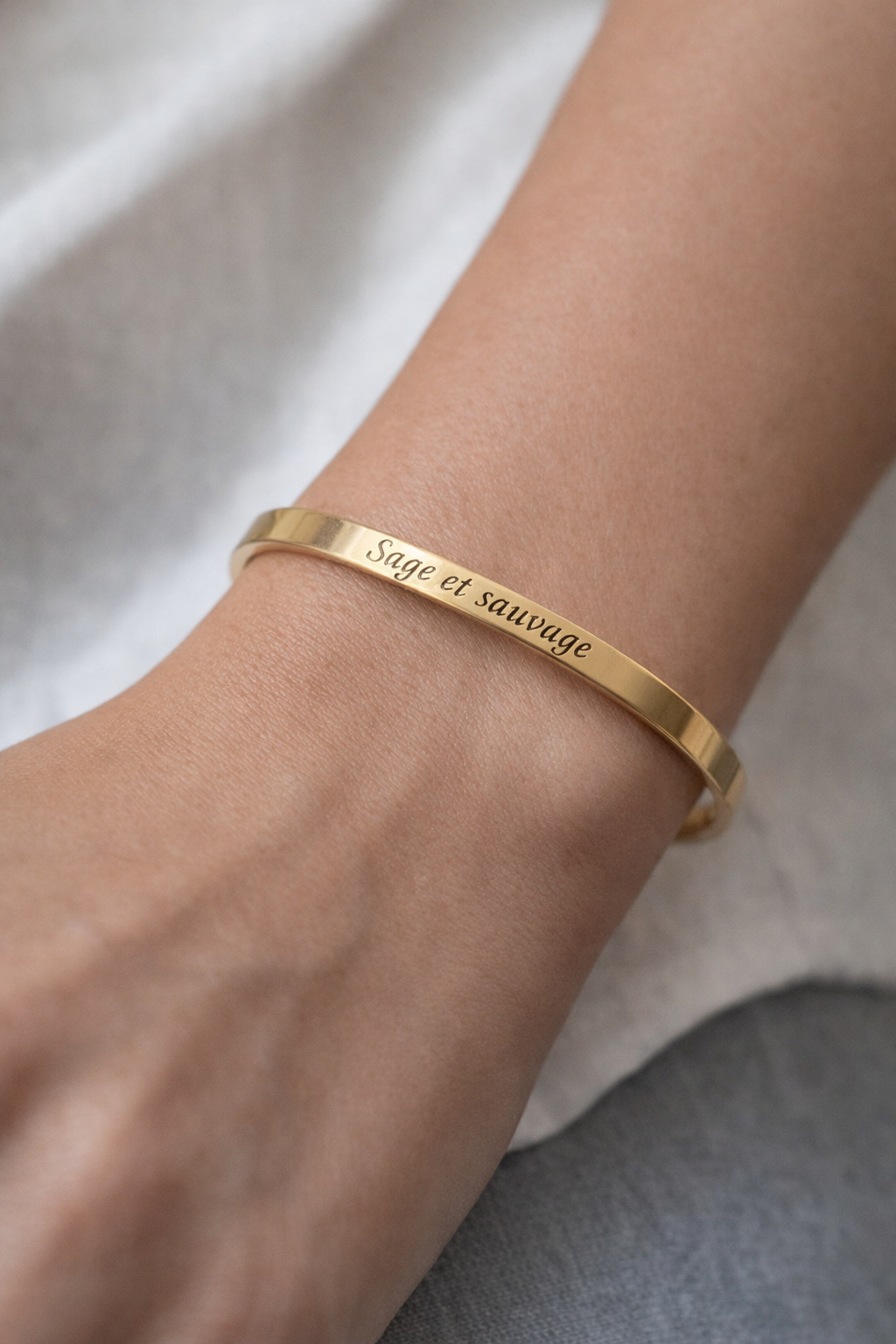 Say It I Bracelet acier inoxydable