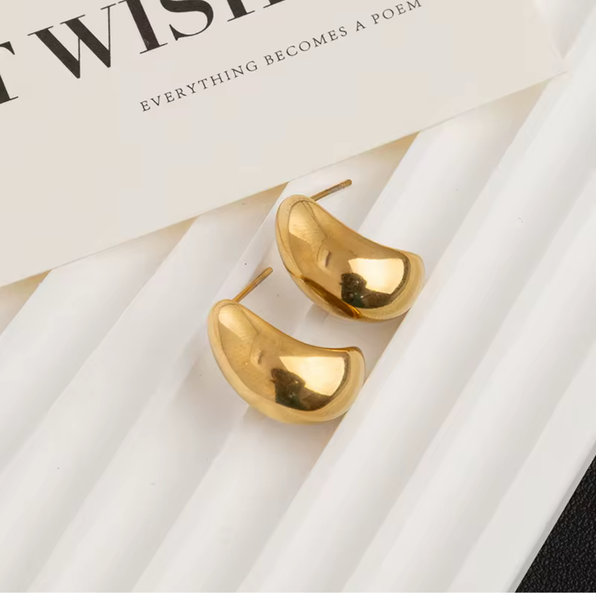 Anna | Boucles d'oreilles en acier inoxydable