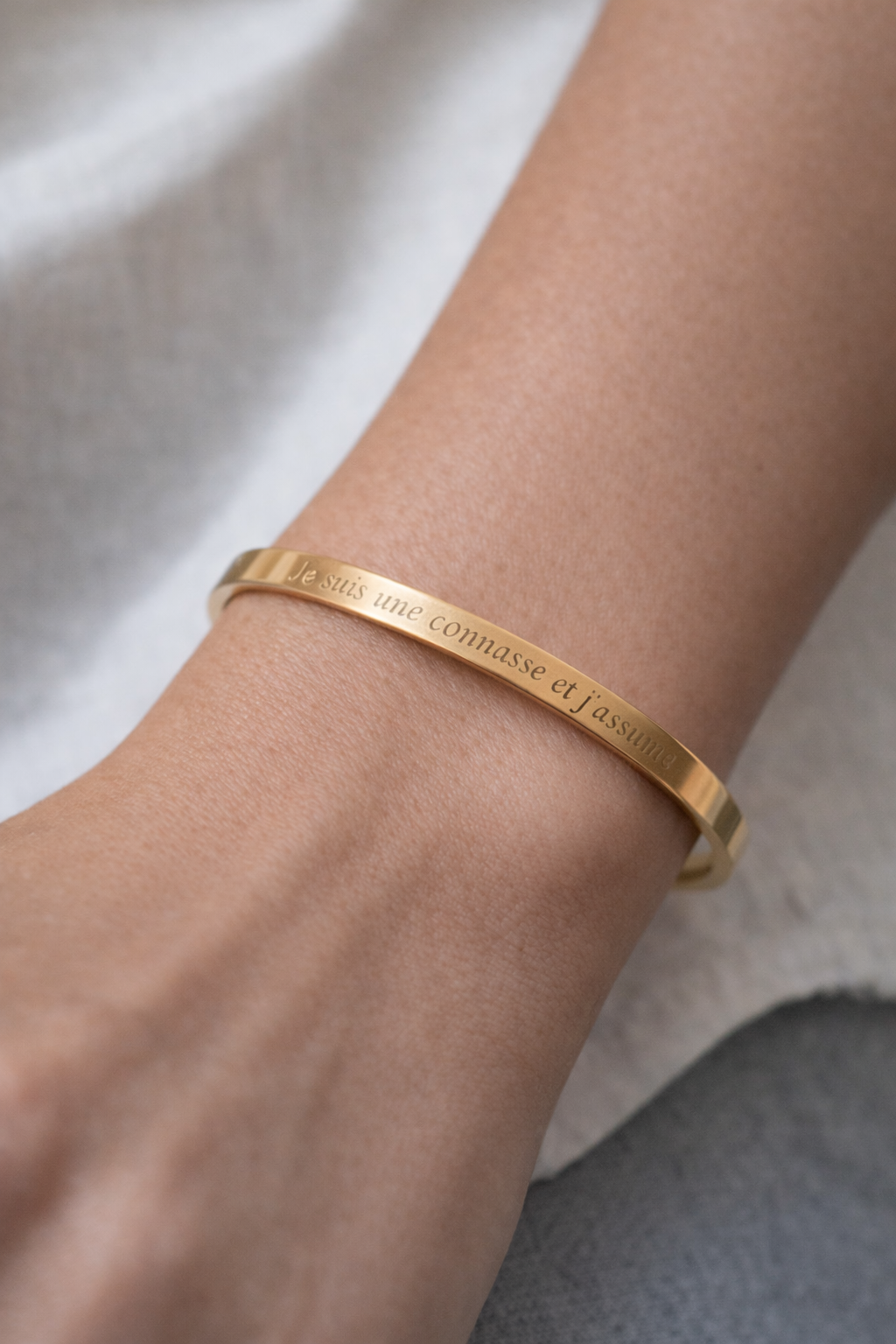 Say It I Bracelet acier inoxydable