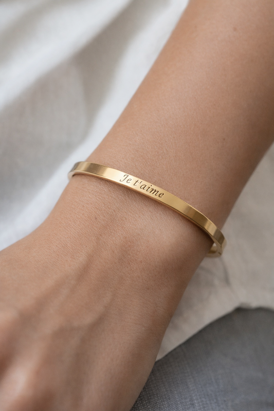 Say It I Bracelet acier inoxydable